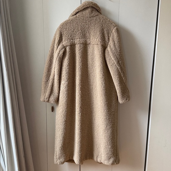 Zara Cream Teddy Coat - Picture 7 of 8
